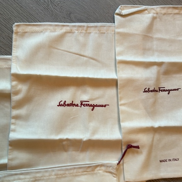 Salvatore Ferragamo Ivory Dust Bags Set - Picture 2 of 2